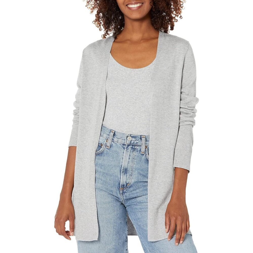 Women's Lightweight Open-Front Cotton Modal Plus Size Cardigan Sweater